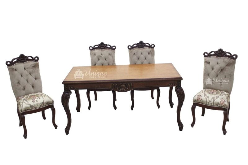 Ricoco 6 Seater Antique Dining Set