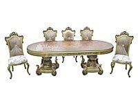 Sian 10 Seater Antique Dining Set