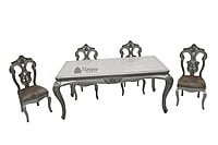 Silver frame 8 Seater Dining Set