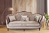 Front curl 7 seater Antique sofa set plus coffee table